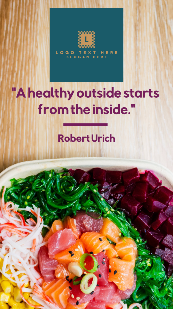 Healthy Food Salad Facebook Story Design Image Preview