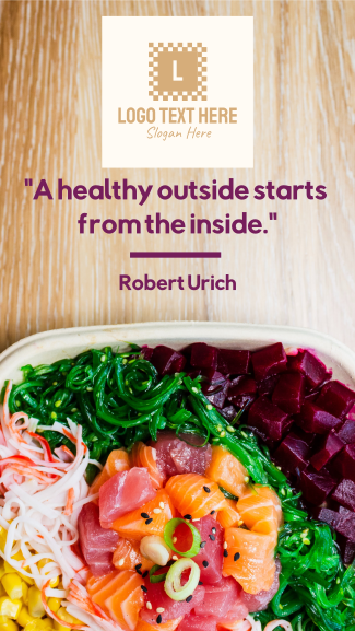 Healthy Food Salad Facebook story