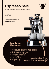 Espresso Machine Poster Design