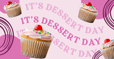 Cupcakes For Dessert Facebook ad Image Preview