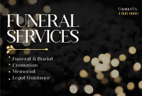 Elegant Funeral Pinterest board cover Image Preview