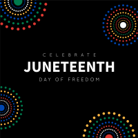Colorful Juneteenth Linkedin Post Image Preview
