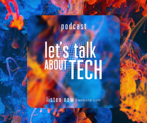 Glass Effect Tech Podcast Facebook post Image Preview