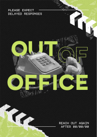 Grungy Out Of Office Poster Preview