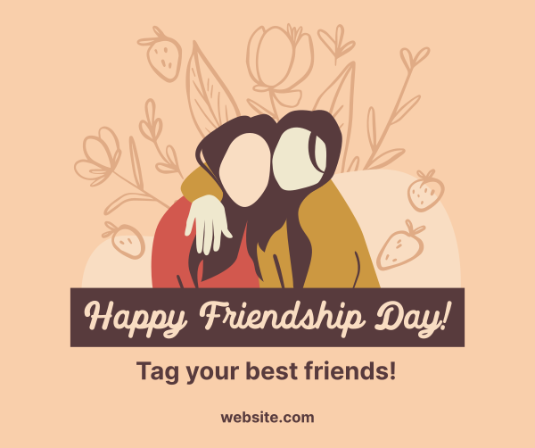 Girl Best Friends Facebook Post Design Image Preview