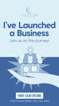 Modern Business Launch Facebook Story Design