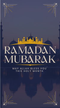Mosque Silhouette Ramadan YouTube Short Design