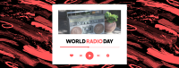 Radio Day Player Facebook Cover Design