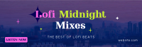 Lofi Midnight Music Twitter Header Design