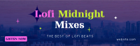 Lofi Midnight Music Twitter header (cover) Image Preview