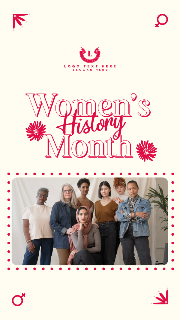 Celebrating Women History Facebook Story Design