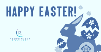 Floral Easter Bunny  Facebook ad Image Preview