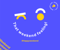 We Want Weekend Facebook Post Design