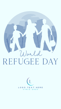 Refugees Silhouette Instagram reel Image Preview