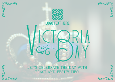Victoria Day Celebration Elegant Postcard Image Preview