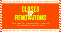 Minimalist Closed for Renovations Facebook Ad Preview