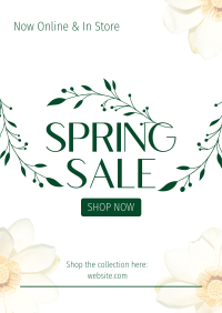 Aesthetic Spring Sale  Poster Design