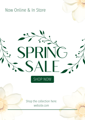 Aesthetic Spring Sale  Poster Image Preview
