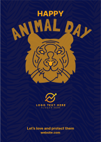 A Happy Lion Flyer Design