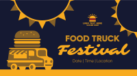Festive Food Truck Facebook Event Cover Design