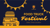 Festive Food Truck Facebook Event Cover Image Preview