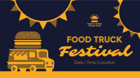 Festive Food Truck Facebook Event Cover Image Preview