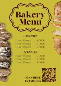 Bakery Item List Menu Preview