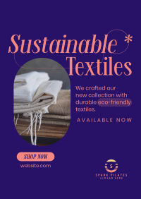 Sustainable Textiles Collection Poster Design