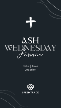 Minimalist Ash Wednesday Facebook story Image Preview