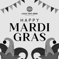 Mardi Gras Celebration Instagram Post Design