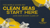 World Ocean Day Clean Up Drive Facebook event cover Image Preview