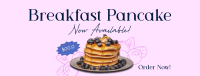Breakfast Blueberry Pancake Facebook cover Image Preview