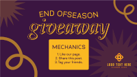 End of Season Giveaway Facebook Event Cover Design
