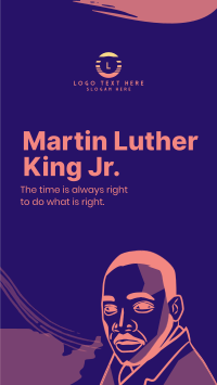 Martin Luther Portrait Facebook Story Design