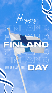 Simple Finland Indepence Day Instagram reel Image Preview