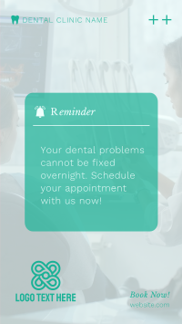 Dental Appointment Reminder Instagram reel Image Preview