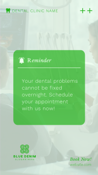 Dental Appointment Reminder Instagram Reel Image Preview