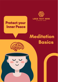 Beginner Meditation Workshop Flyer Design
