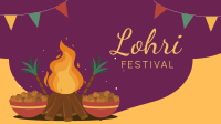 Lohri Festival Zoom Background Image Preview