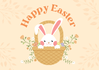 Modern Easter Bunny Postcard Image Preview