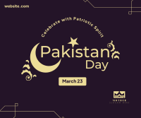 Pakistan Day Ornaments Facebook Post Design