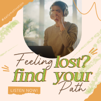 Finfing Path Podcast Instagram Post Design