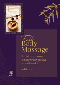 Luxe Body Massage Poster Design