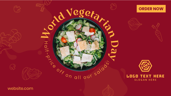 World Vegetarian Day Facebook Event Cover Design