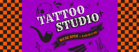 Checkerboard Tattoo Studio Facebook Cover Design