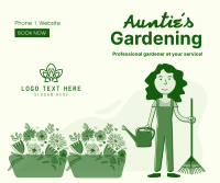 Auntie's Garden Care Facebook Post Design