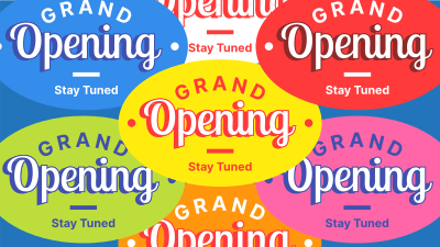 Opening Stickers Facebook event cover Image Preview