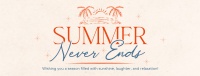 Summer Never Ends Facebook cover Image Preview