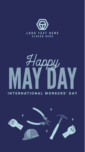 International Workers Day Facebook story Image Preview