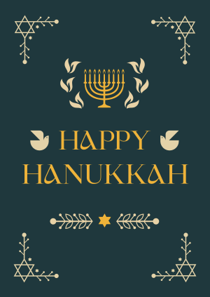Hanukkah Menorah Ornament Poster Image Preview